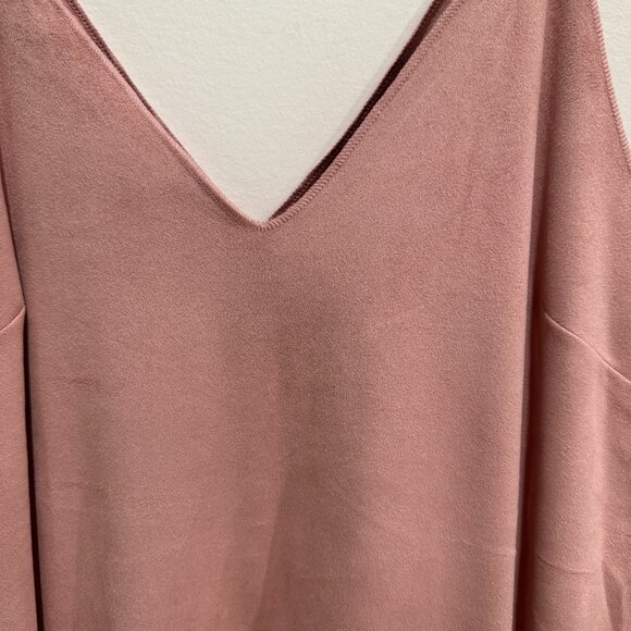 Forever21 Pink Suede Dress Sz. Large - Picture 3 of 4